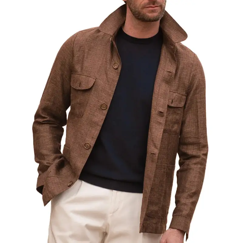 Linen Button Jacket