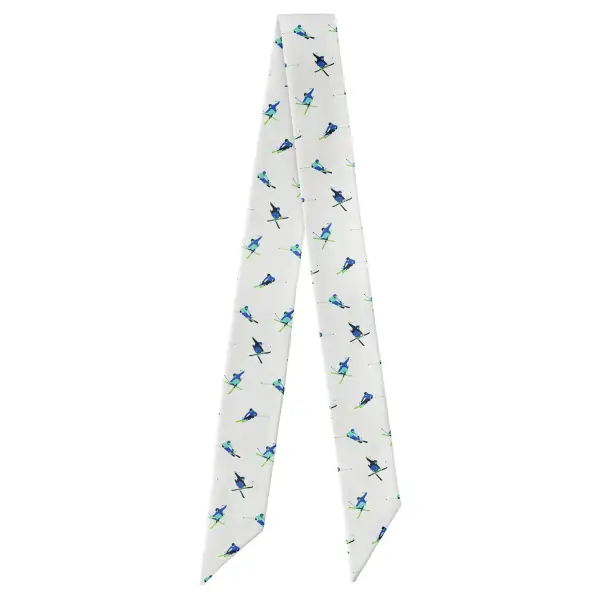 Alpine Skiing Design Hair Scarf