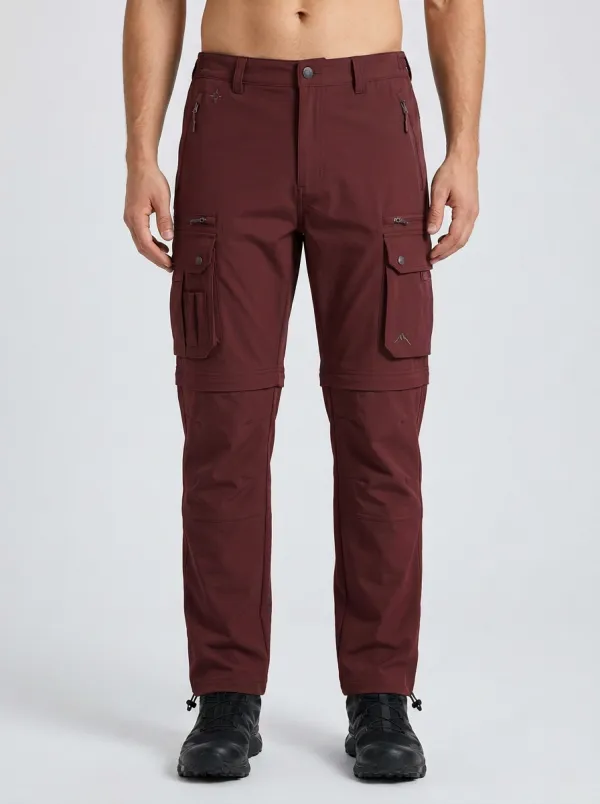 Men's Frontier Performance Multi-Pocket Waterproof Zip-Off Tactical Cargo Pants