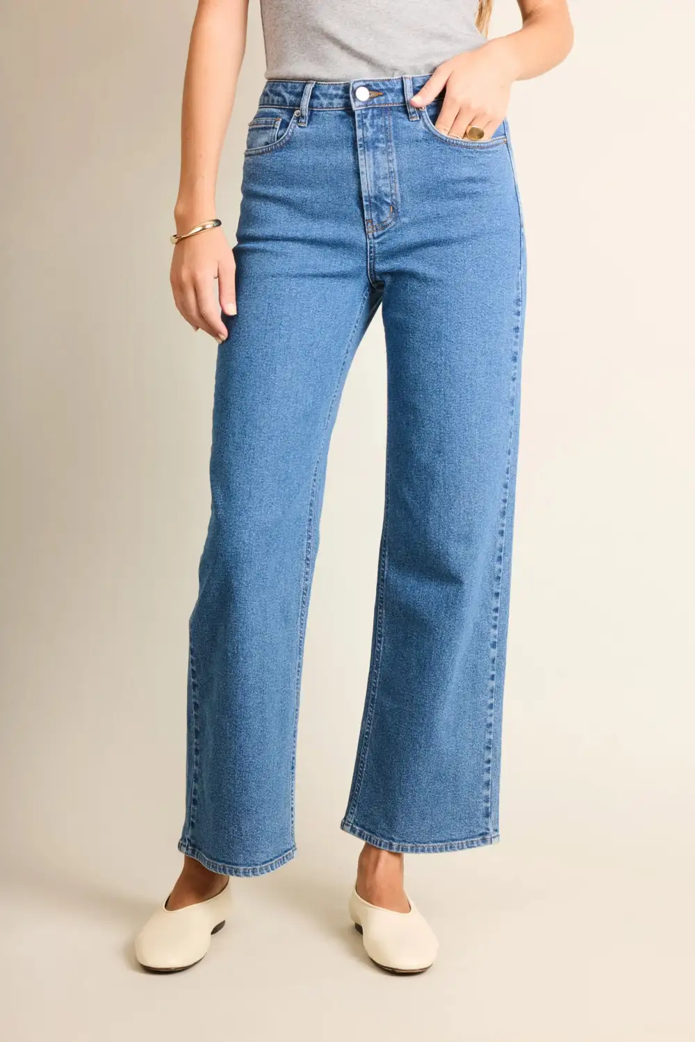 Women's Everyday Slim Flare Wide Leg Jeans