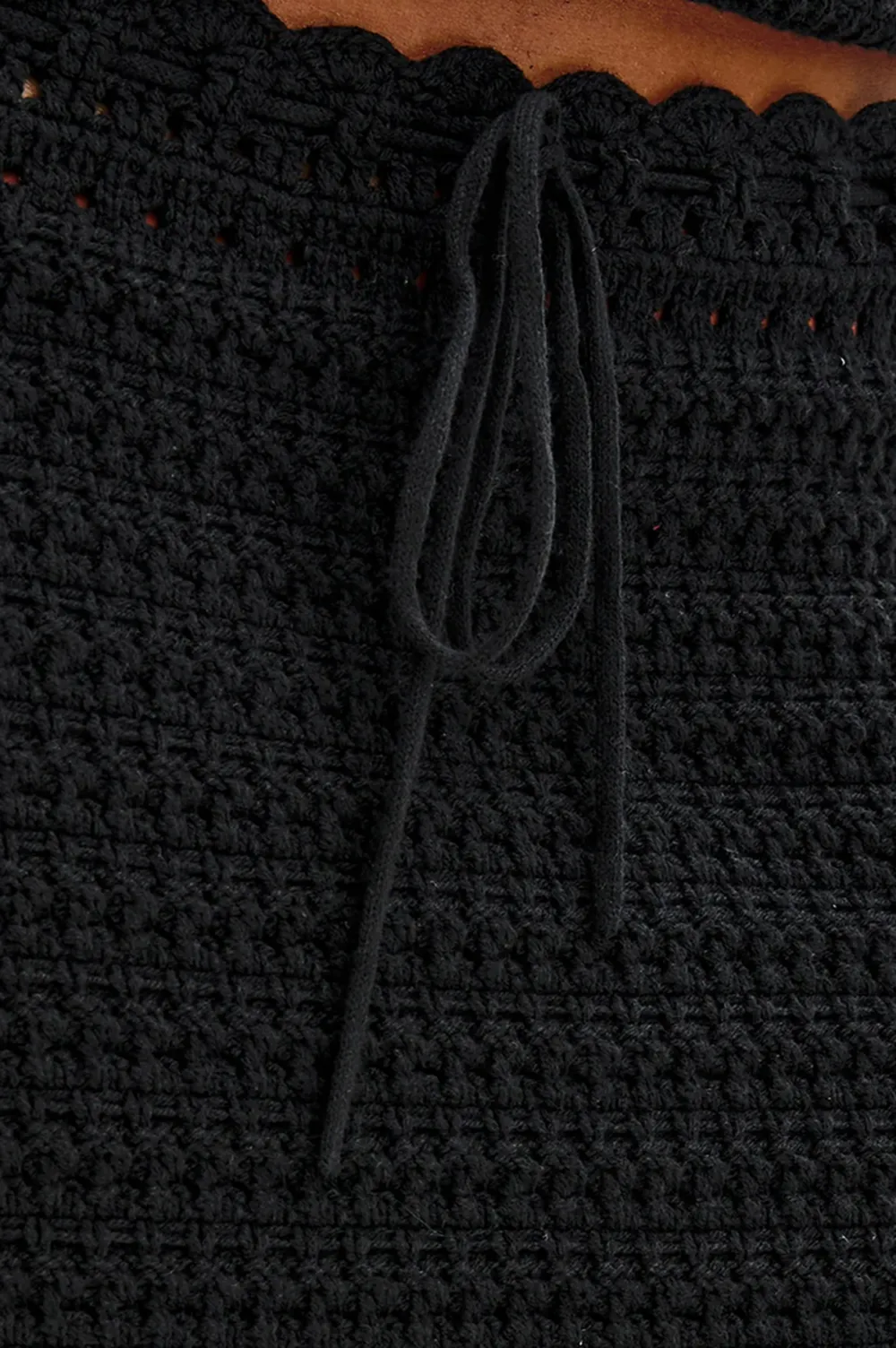 Knitted Open And Cool Half Skirt