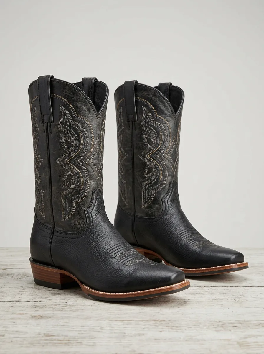 Men’s Classic Embroidered Western Cowboy Boots