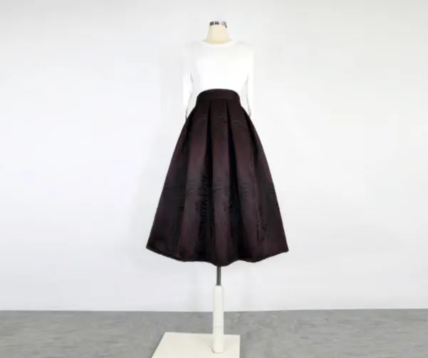 Gentle Street Everyday Casual Embroidered Skirt