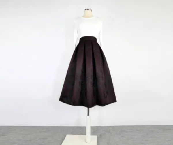 Gentle Street Everyday Casual Embroidered Skirt