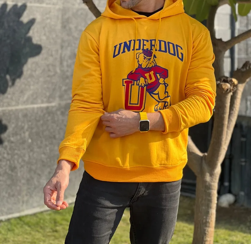 Yellow Fleece Hoodie