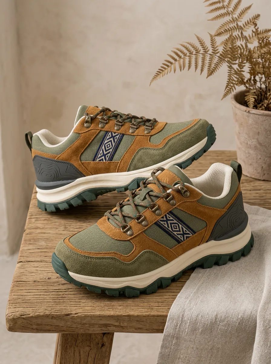 Women's Motion Outdoor Hiking Tribal Pattern Printed Sneakers