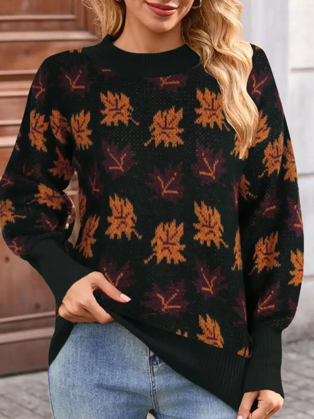 Mock Neck Everyday Sweater