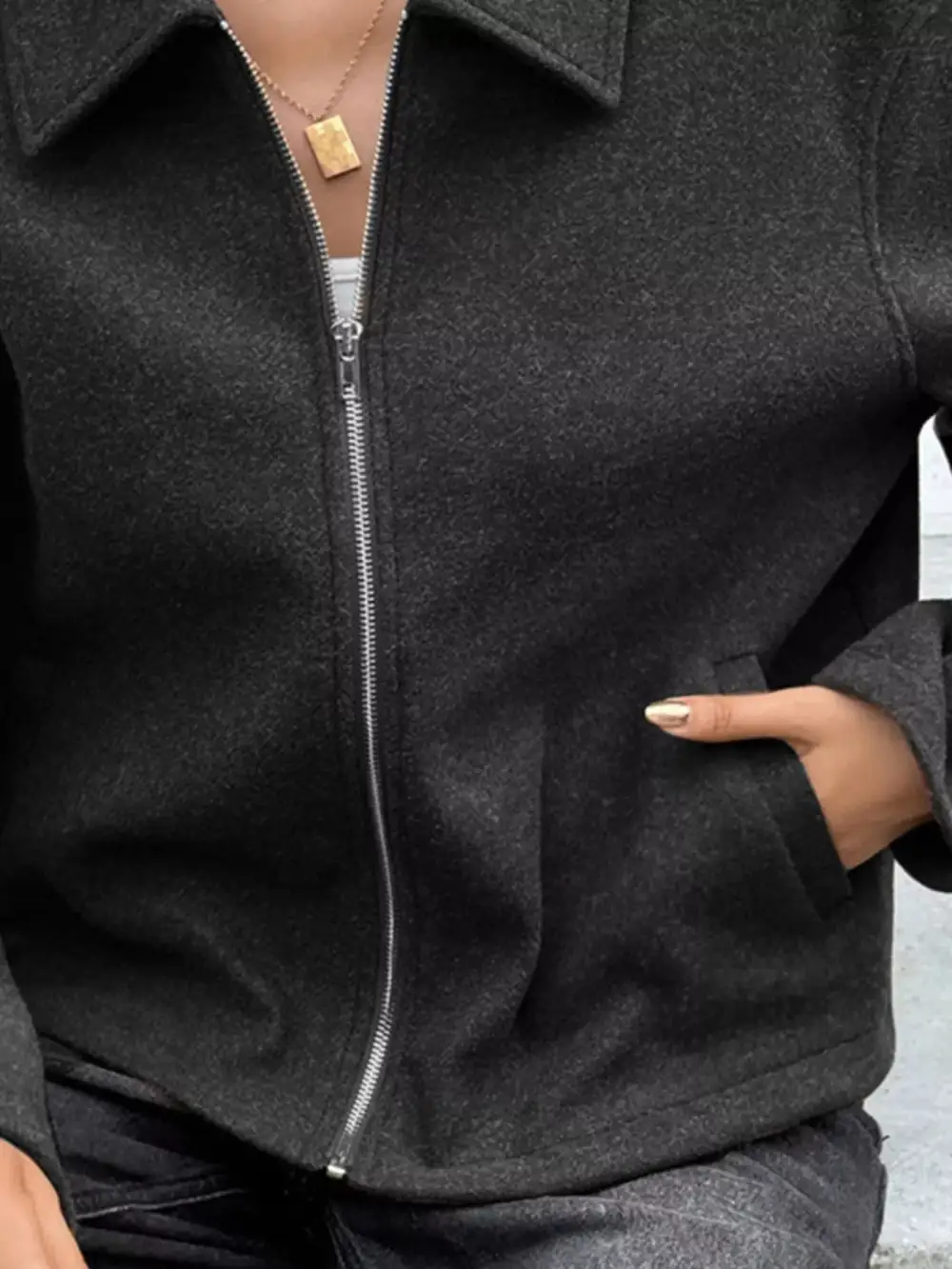 Polished Refined Zip-Up Jacket