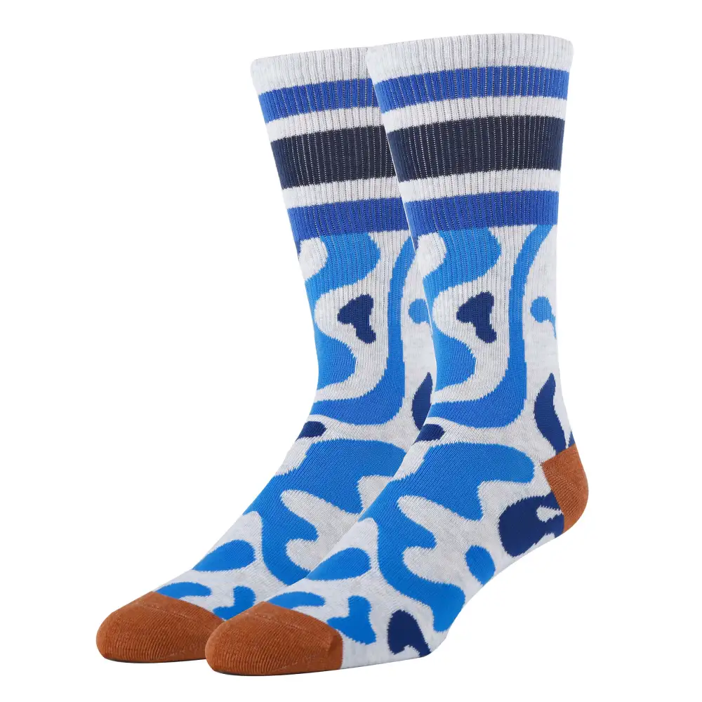 Classic Cotton Blend Nature Motif Athletic Crew Socks