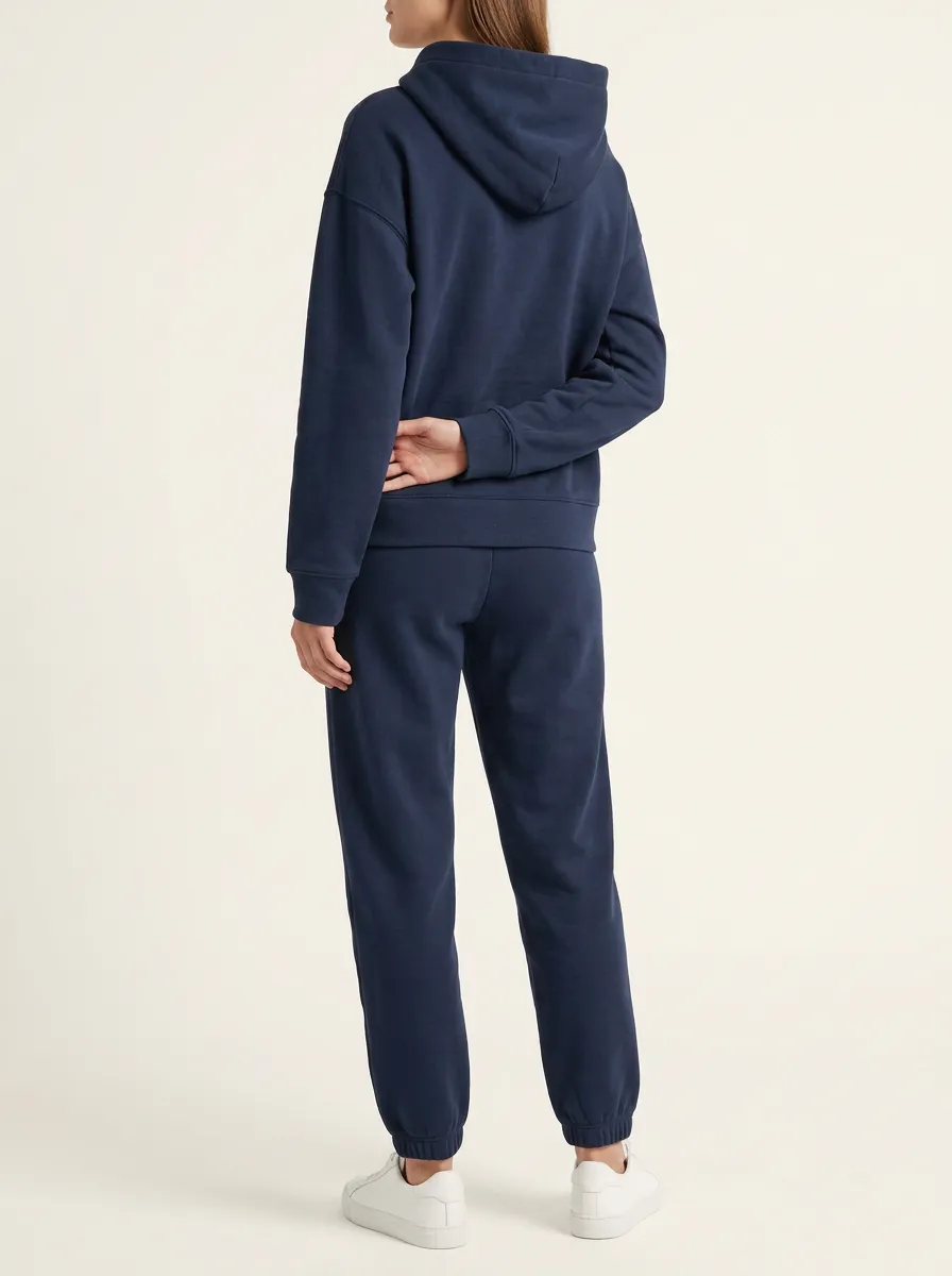 Women's Structured Pullover Hoodie and Tapered Jogger Set