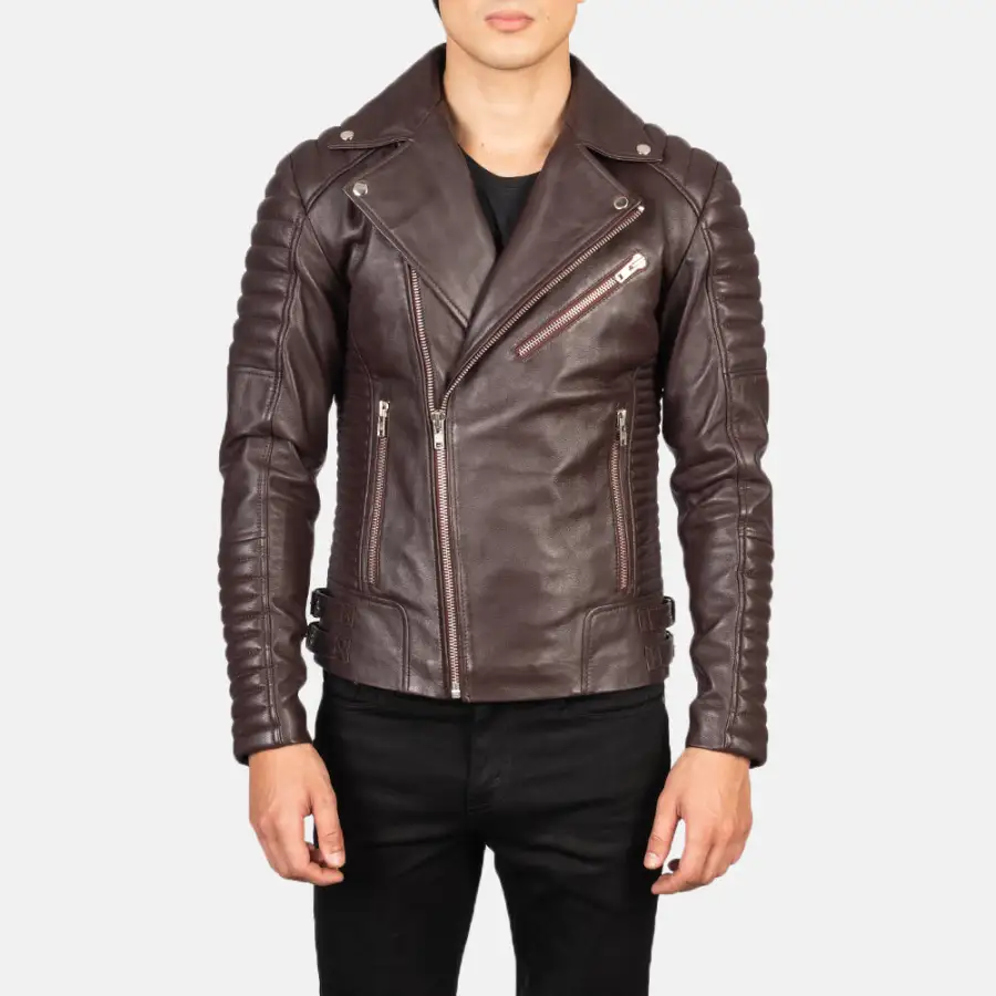 Men's Workwear Biker Leather Jacket