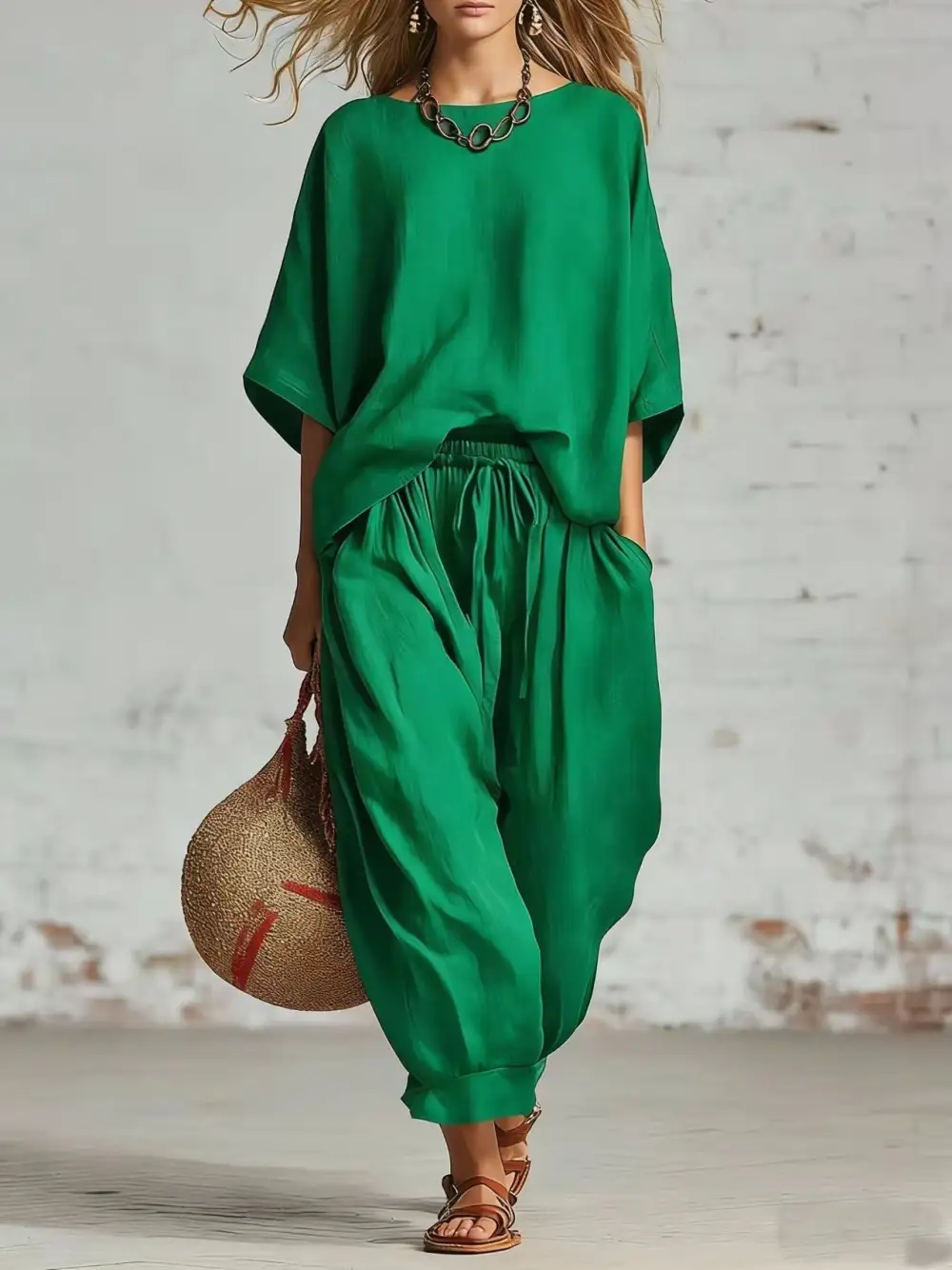 Linen Women's Two-Piece Set