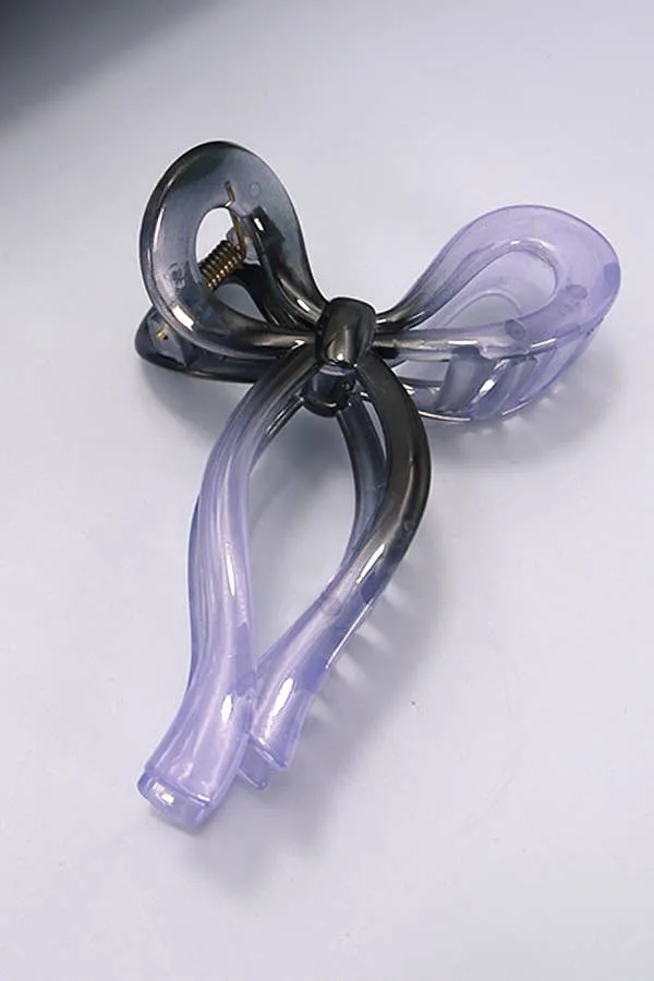 Matte Bow Hair Claw Clip