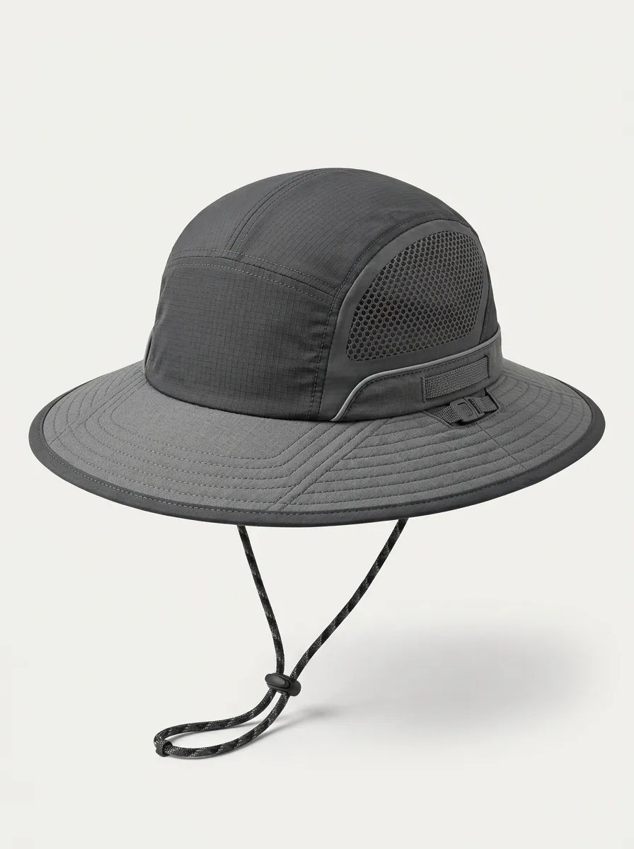 Adjustable Mountain Print Sun Hat