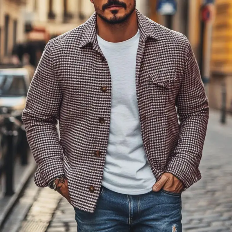 Buttoned Structured Utility Jacket