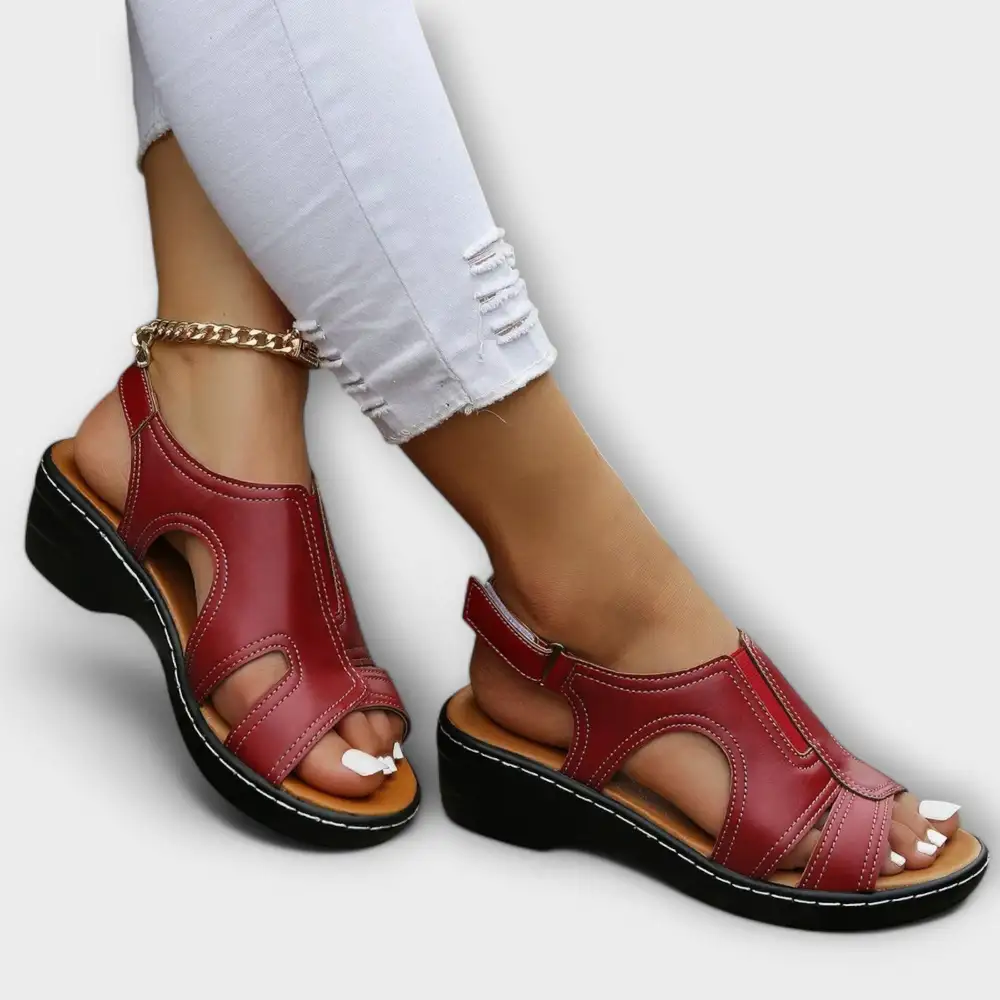 Classic Leather Supportive Flat Sandals