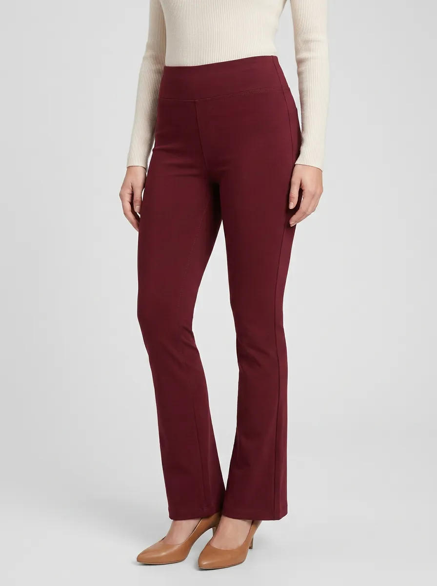 Smart-Casual Mid-Rise Stretch Pants