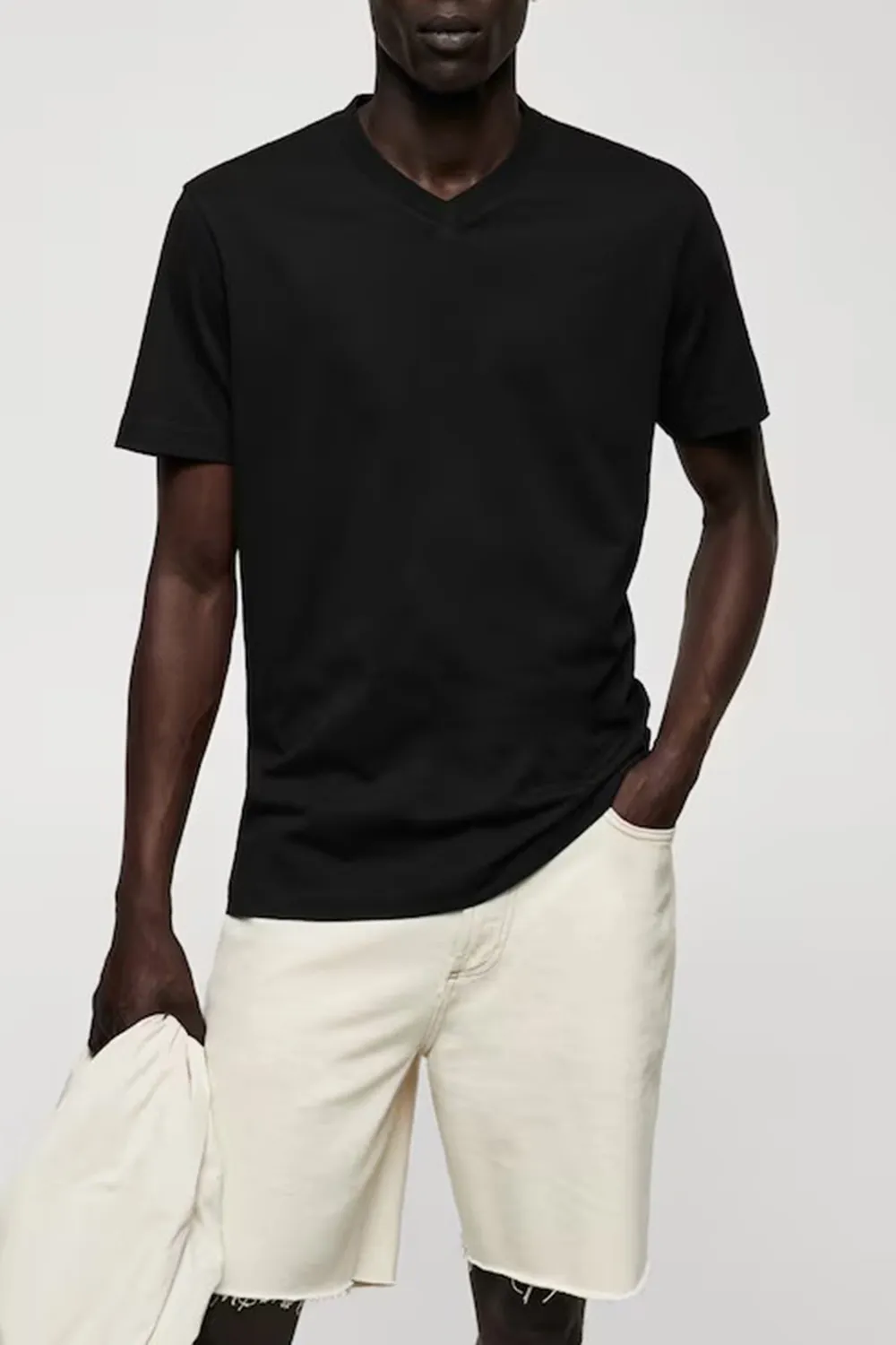 Regular Fit Cotton V-Neck T-shirt