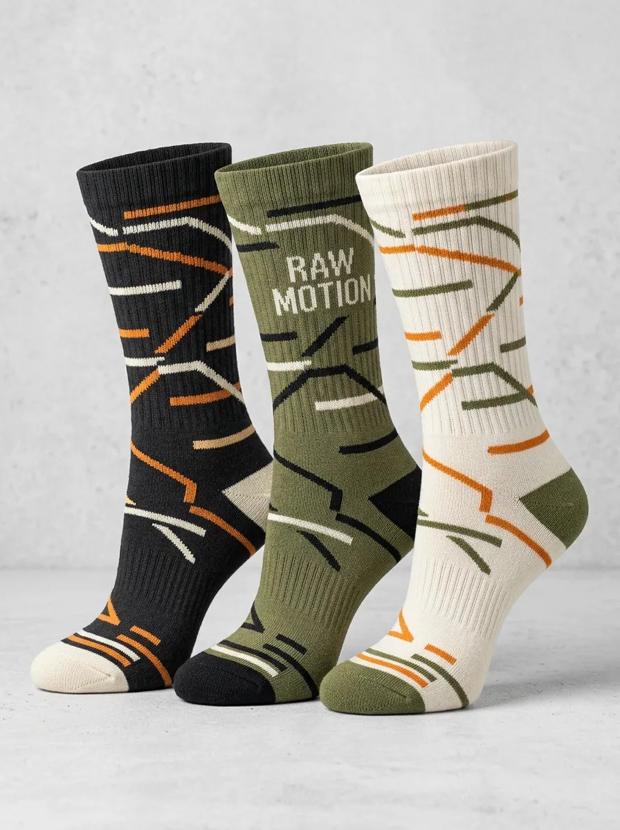 Urban Geometric Casual Sock Set