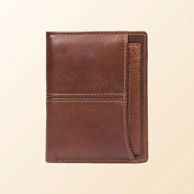 Men's Cash-and-Coin Leather Wallet