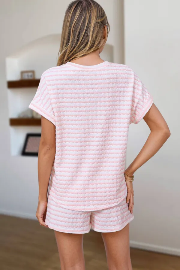 Striped Drawstring Loungewear