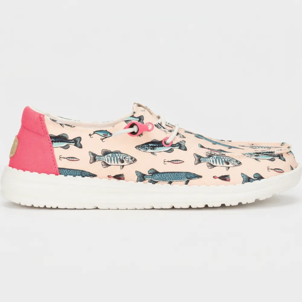 Wendy Fish Lure Printed Casual Slip On Shoes