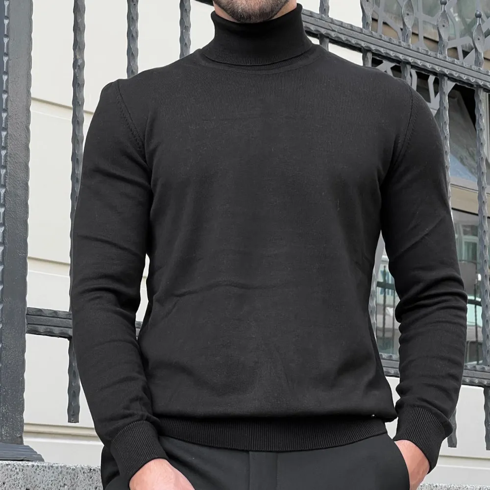 Everyday Slim Fit Cotton Turtleneck Sweater