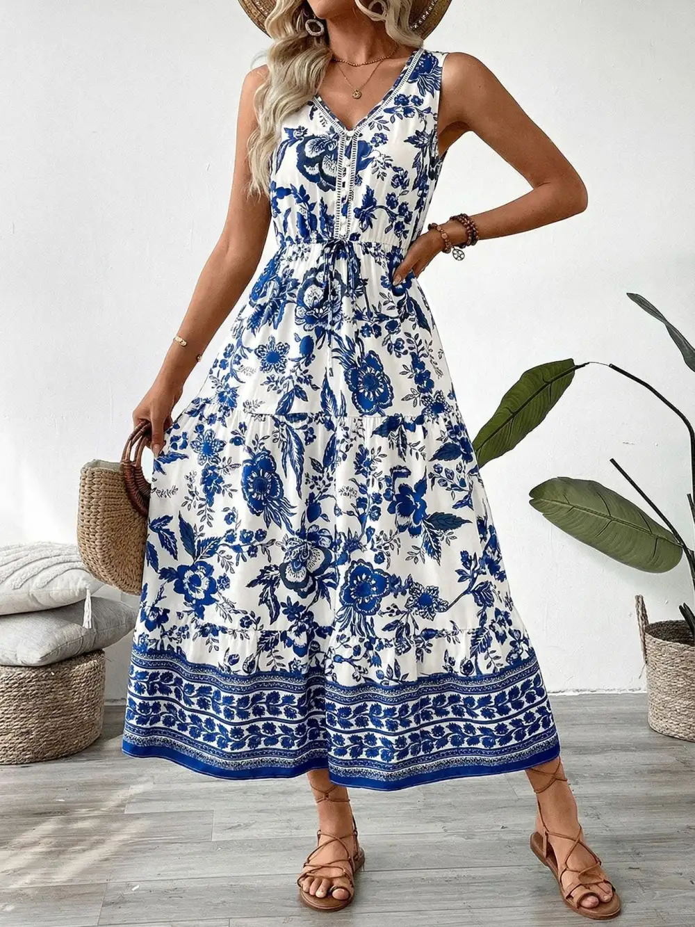 Florence Flow Floral Midi Dress