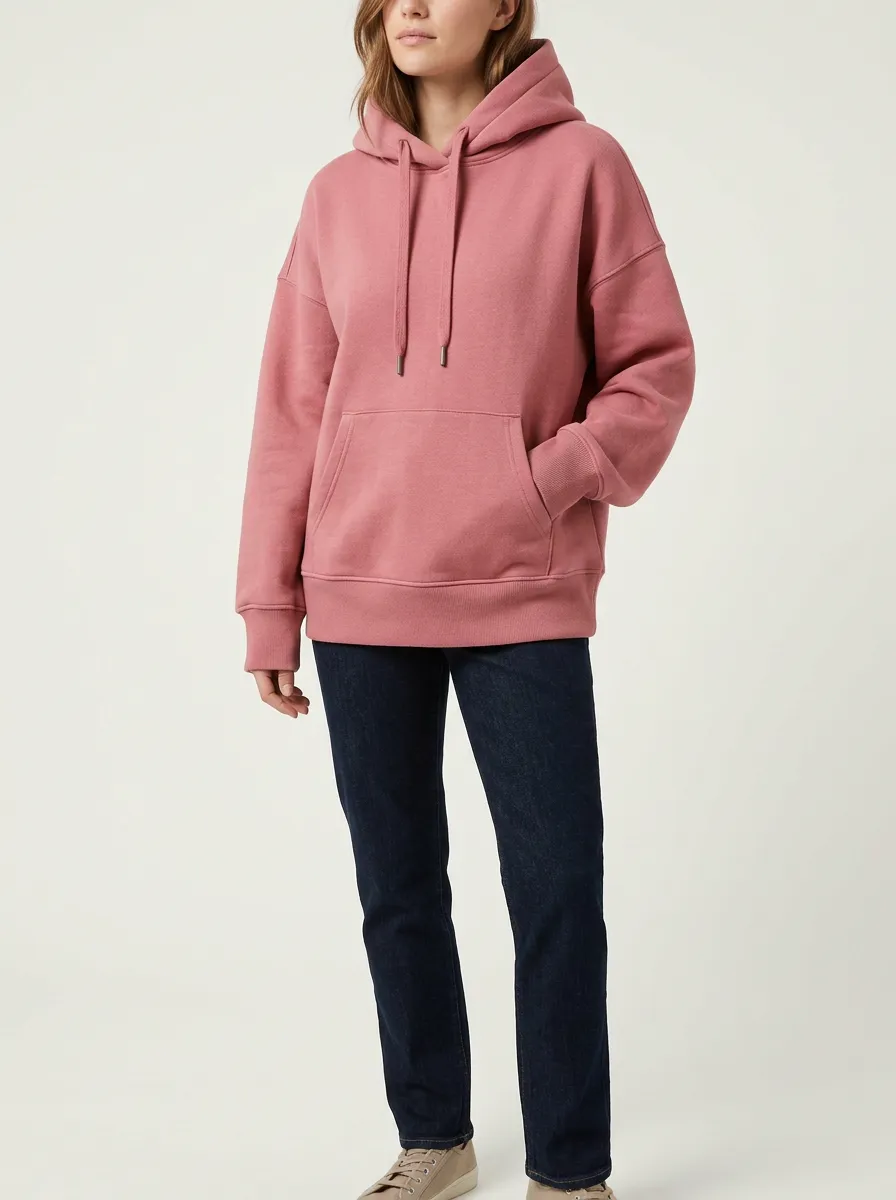 Women's Practical Minimal Printed Hoodie