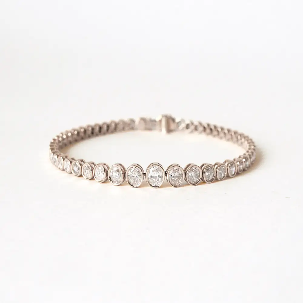 Diamond Oval Bracelet