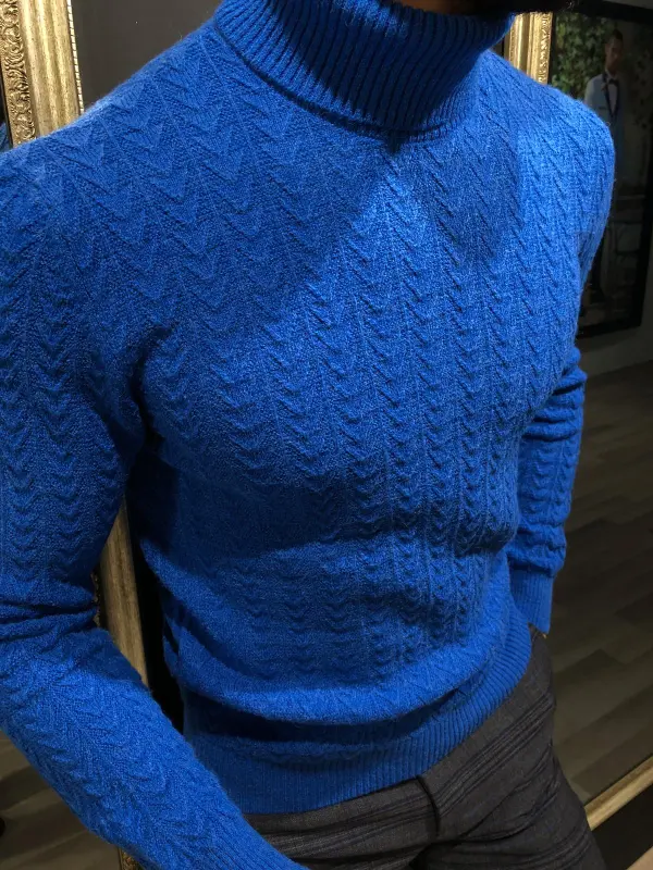 Contemporary Slim Fit Knit Turtleneck Sweater