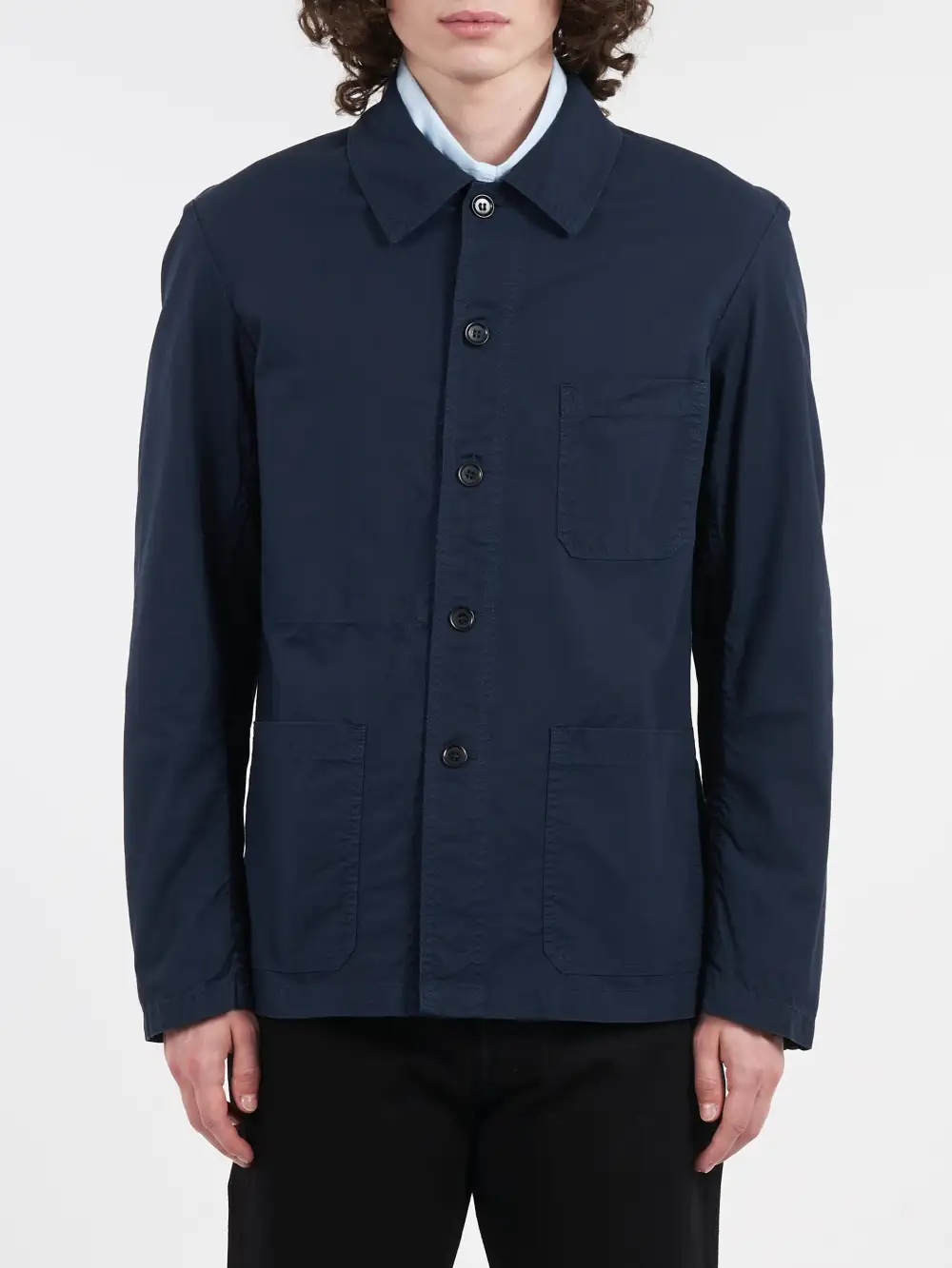 Men's Point Collar Twill Jacket