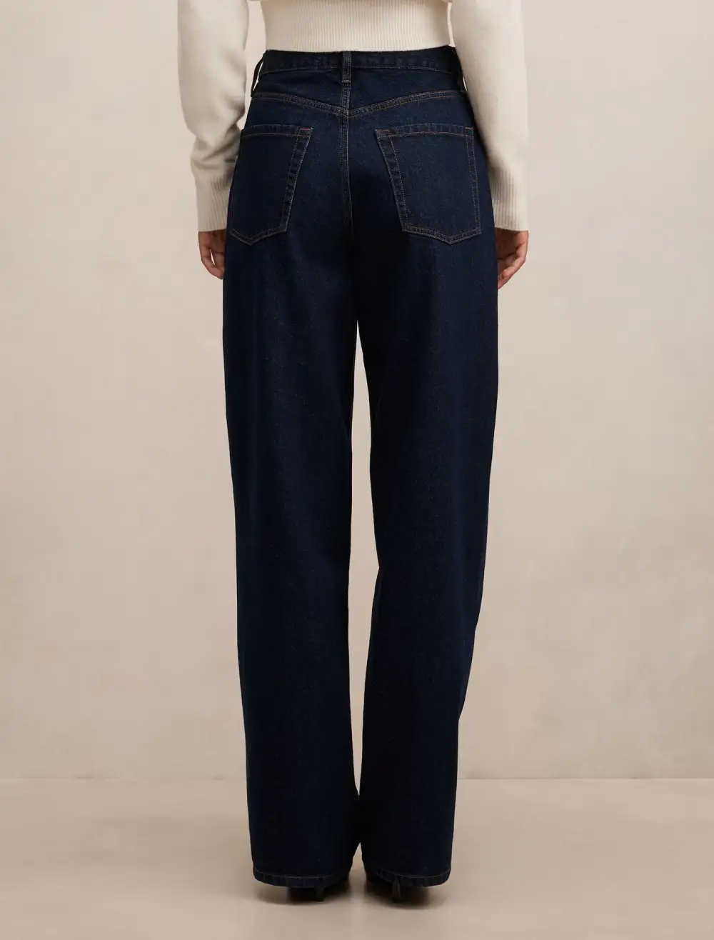 Dark Wash High-Rise Wide Leg Jeans