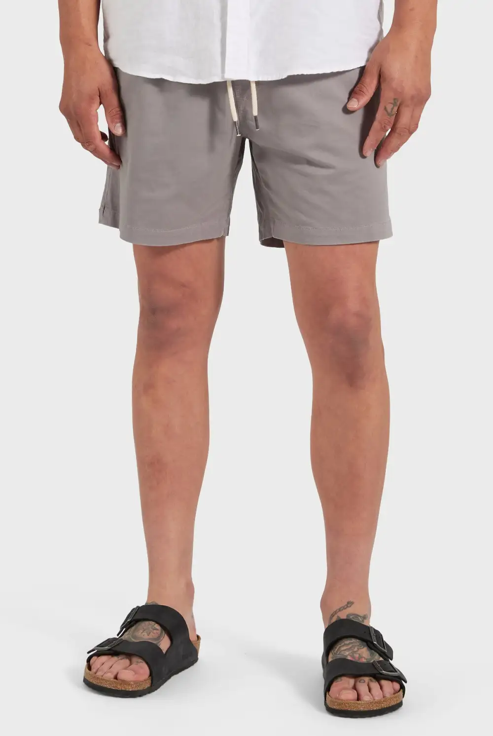 Dove Grey Twill Short