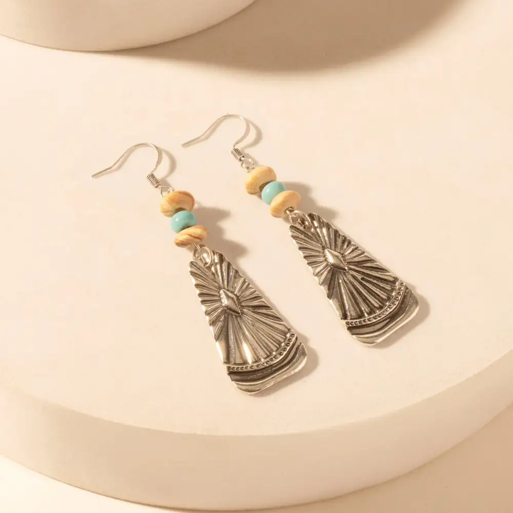 Western Sunburst Dangle Earrings