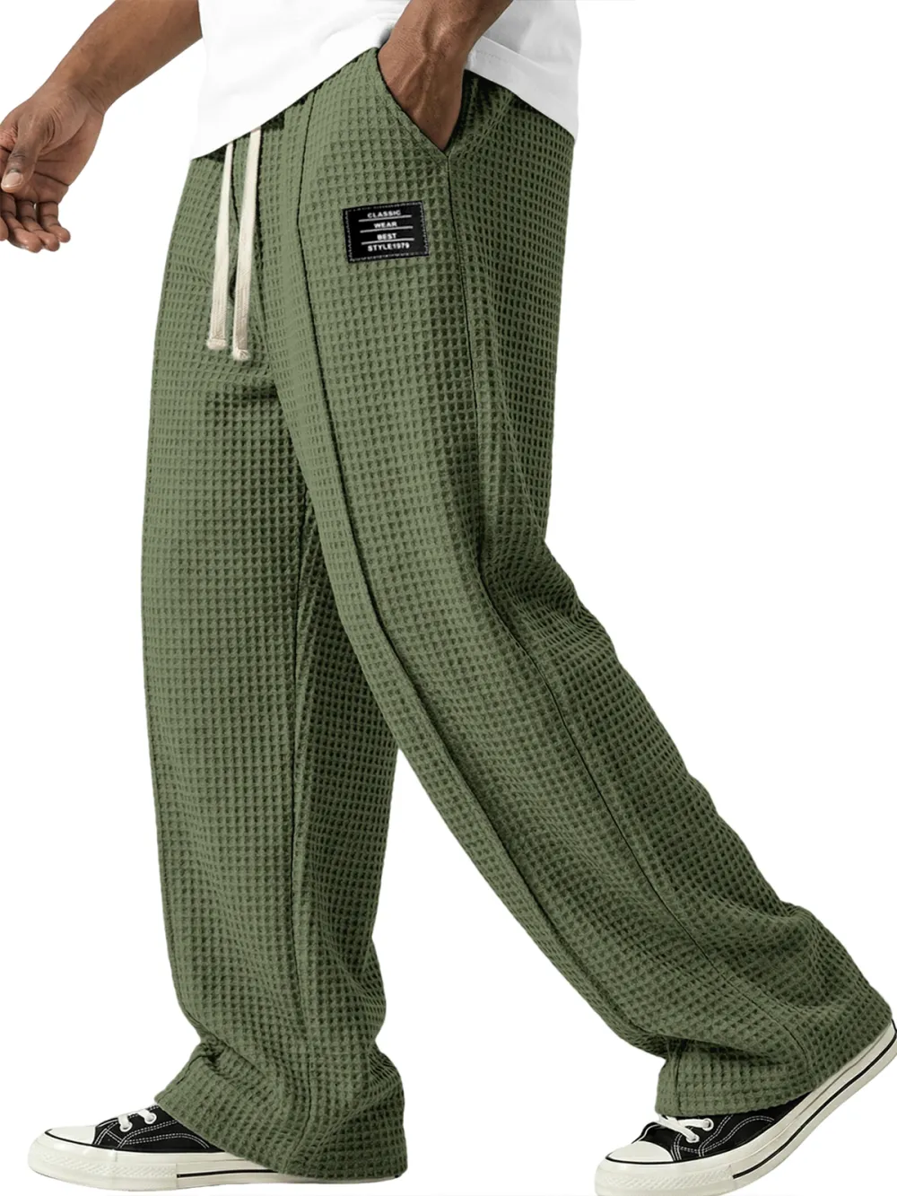 Everyday Textured Knit Seamed Detail Pants