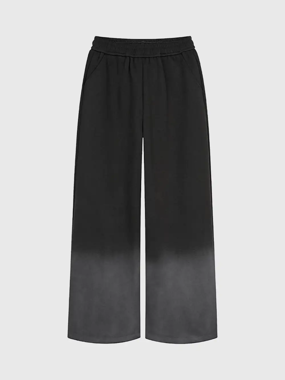 Wide-Leg Star-Graphic Rhinestone-Detail Denim Pants