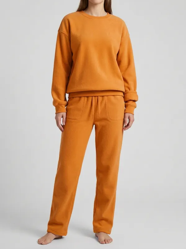 Women's Crewneck Sweatshirt And Jogger Lounge Set