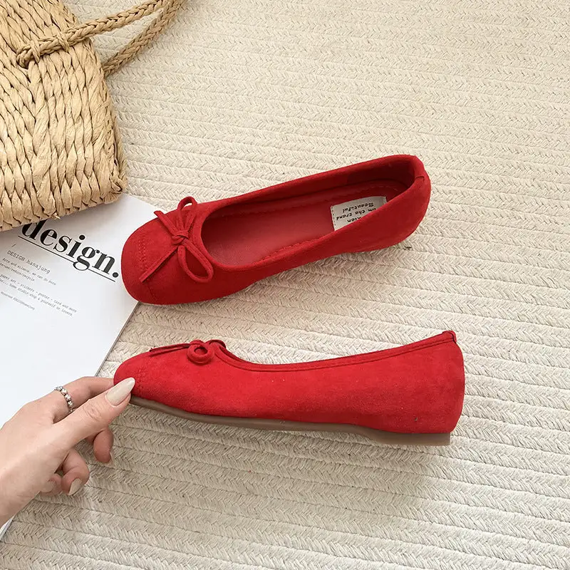 Soft Clean Profile Strap Low Heel Shoes