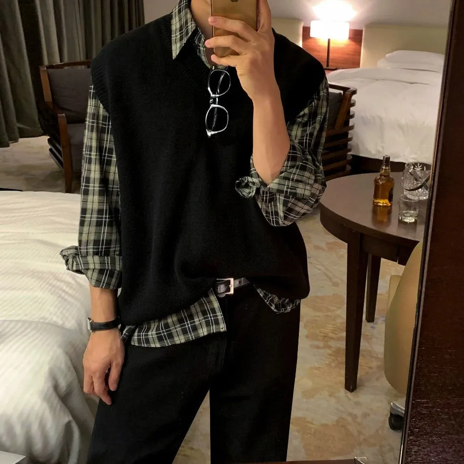 Casual Plaid Buttoned Shirt