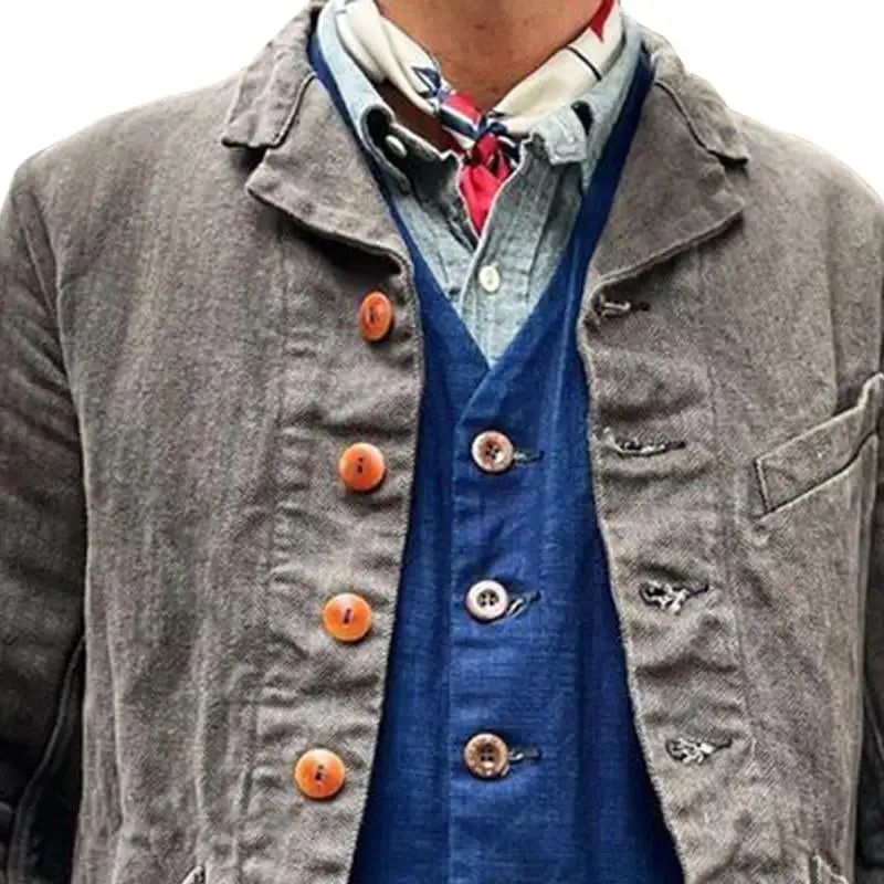 Buttoned Chore Utility Pocket Jacket