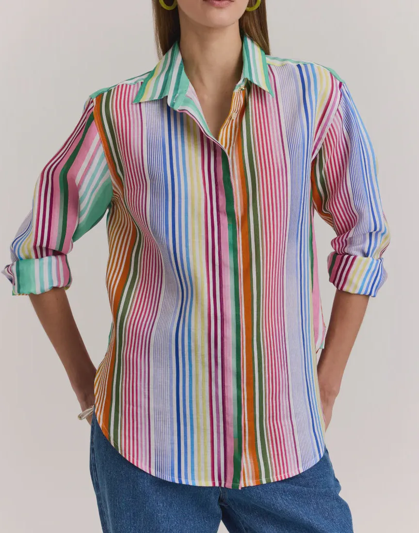 Modern Striped Casual Shirt