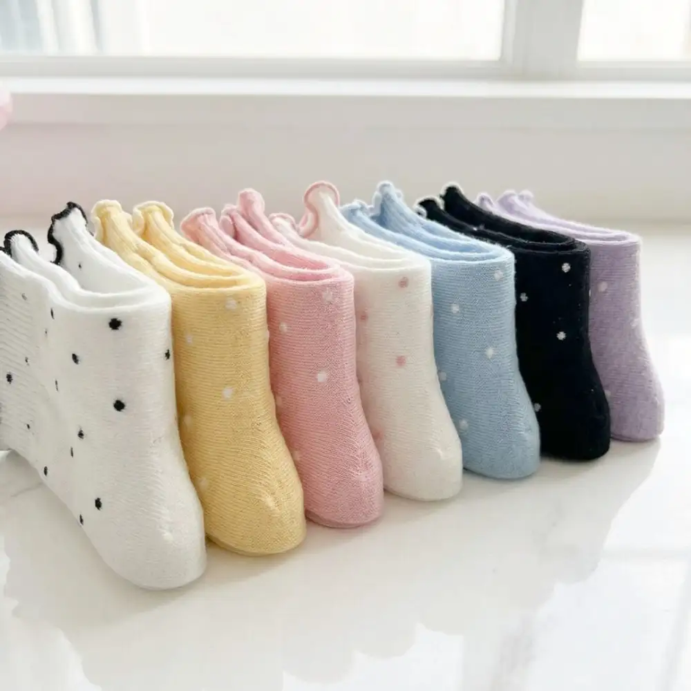 Ruffle Trim Crew Socks Pack