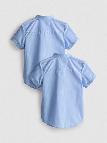 3-7yrs | 2pk Unisex Cotton Blend Short Sleeve School Shirts detail 3