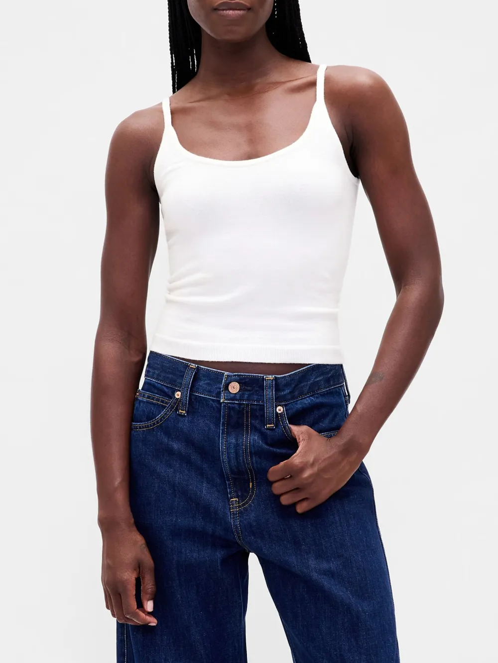 Large Round Neck Short Vest