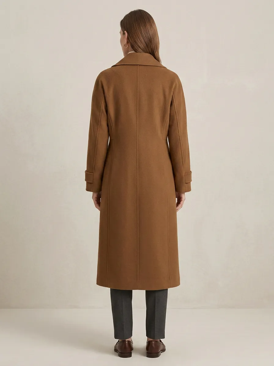 Women's Heritage Inspired Minimalist Long Trench Coat