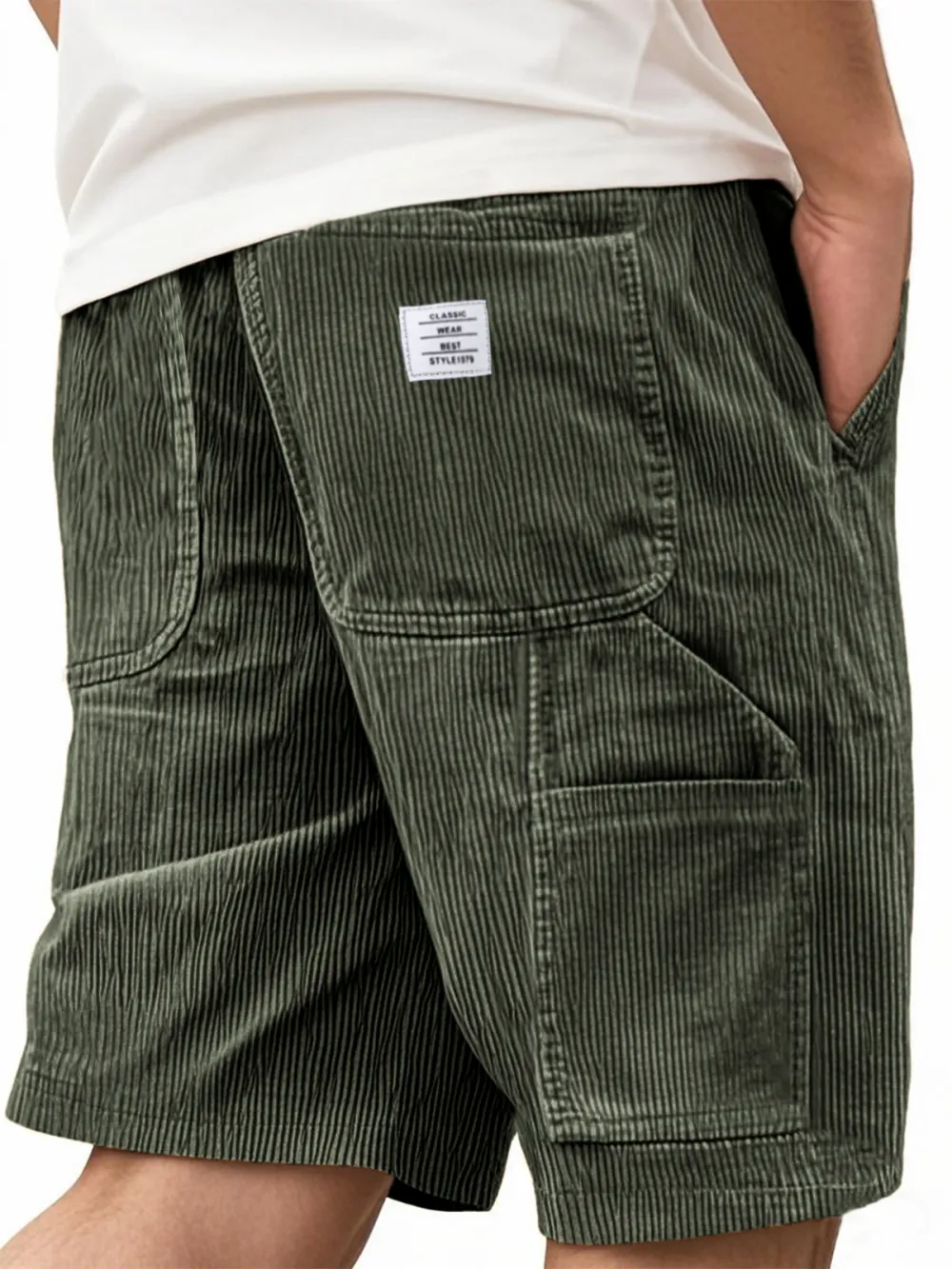 Corduroy Utility Pocket Shorts