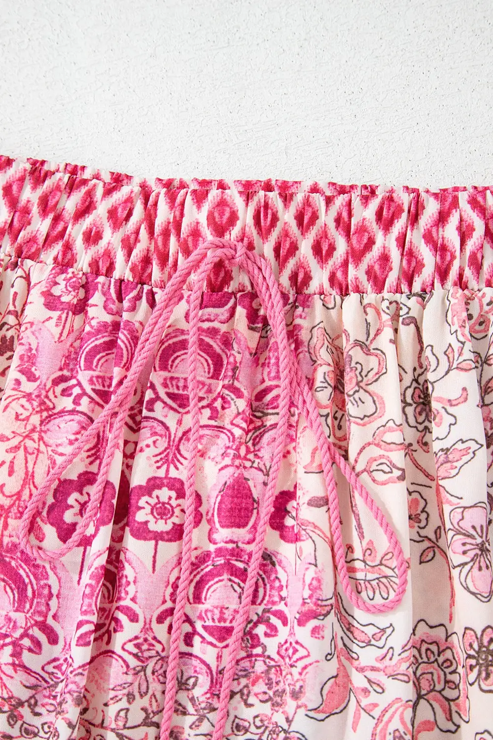 Drawstring High Waist Maxi Skirt
