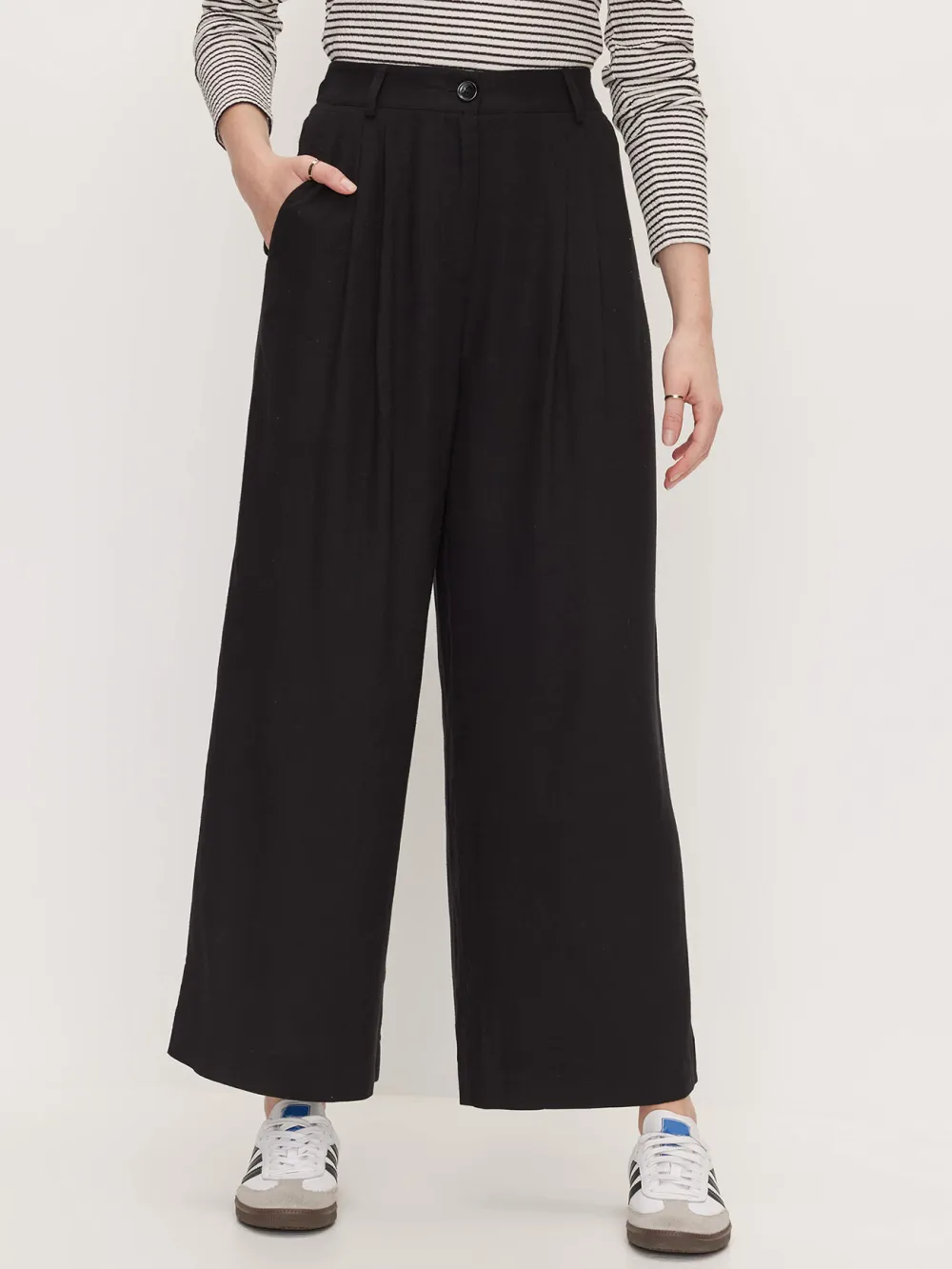 Linen Casual Wide-Leg Pants