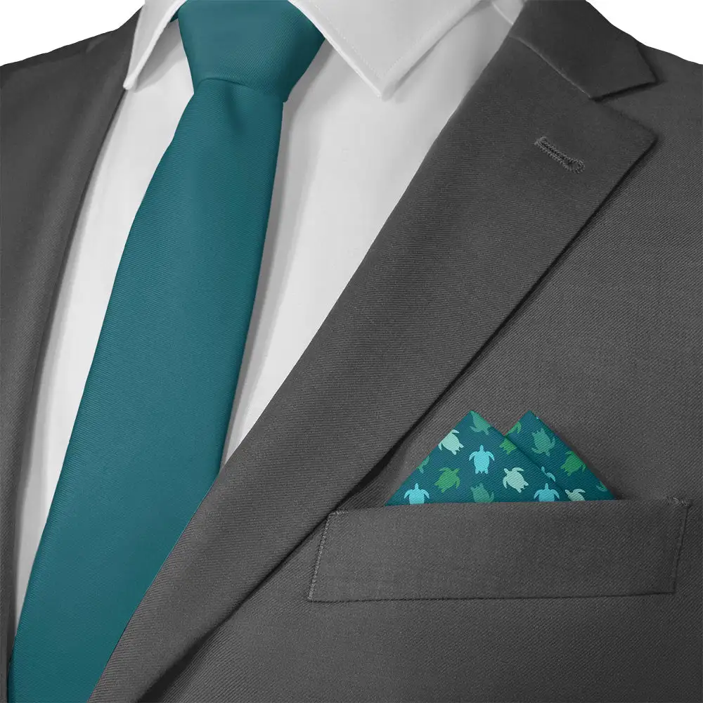 Sophisticated Coordinated Animal Motif Nautical Pocket Square